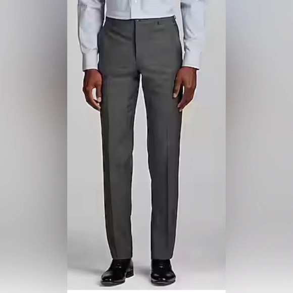 NWT Jos. A. Bank Traveler Slim Fit Dress Pants charcoal Men Size 40x30 - Picture 1 of 5